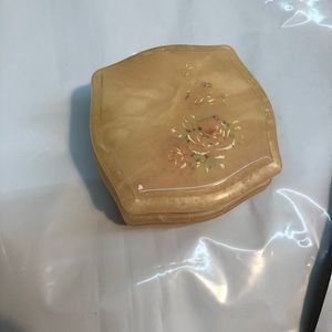 Genuine Alabaster Made in Italy Trinket / Powder Box